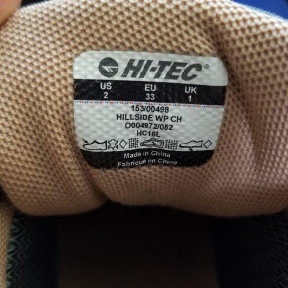 Hi-Tec Outdoor Hiking Kids Boots Size 2 - Picture 15 of 15